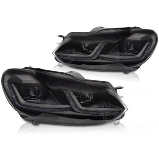 Faros delanteros Volkswagen Golf 6 MK6 Led Secuenc