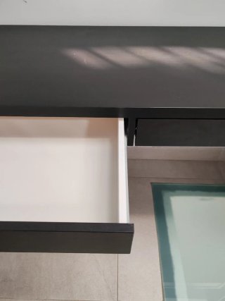 Escritorio Ikea Micke Negro 142x50