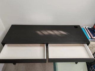 Escritorio Ikea Micke Negro 142x50