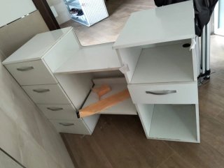 Mostrador blanco