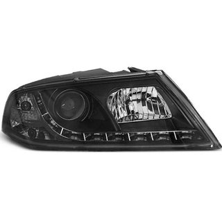 Faros delanteros Skoda Octavia 2 2004-2008 Negros