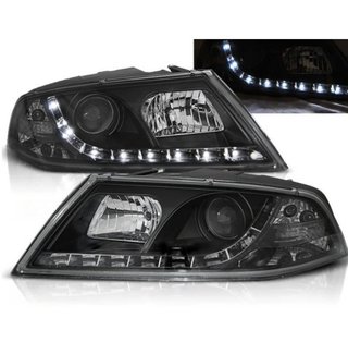 Faros delanteros Skoda Octavia 2 2004-2008 Negros