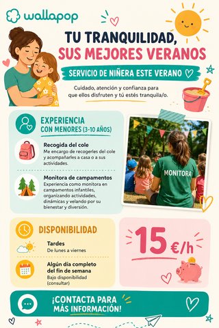 Niñera este verano