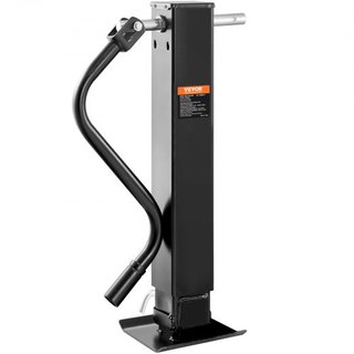 Gato de Remolque, Gato de Lengüeta de Remolque Soldable con Capacidad de Carga de 12000 lb, Soporte de Gato de Remolque con Mango para levantar Remolque de RV, Remolque de Caballo, Remolque Utilit...