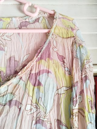 Blusón gasa estampado floral