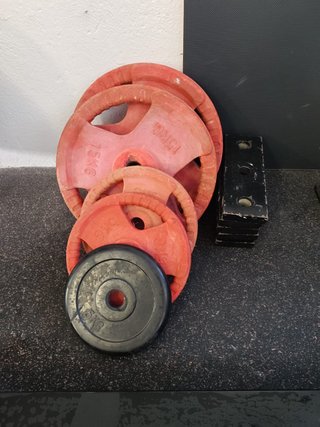Estación triple de poleas con discos de regalo