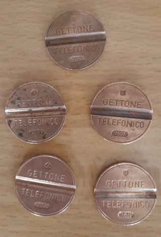 Lotto gettoni telefonici italiani vari anni