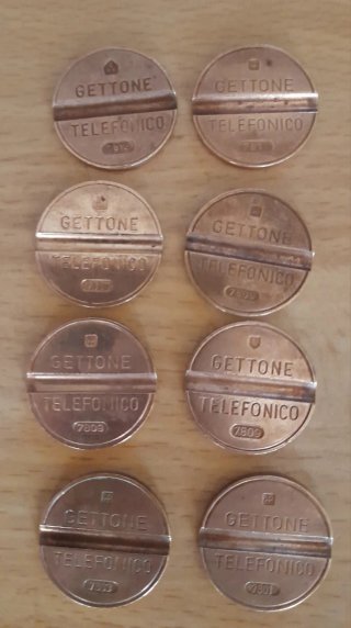 Lotto gettoni telefonici italiani vari anni