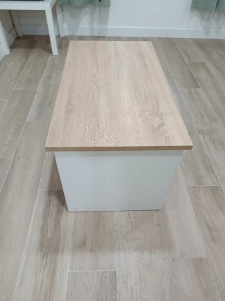 Mesa Centro Elevable Madera y Metal