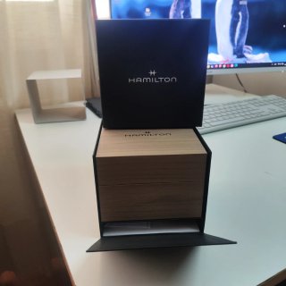 Reloj Hamilton Nuevo Negro y Rosa