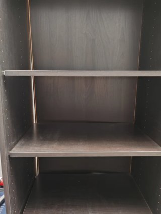 2 Librerías Ikea Negra y Beige