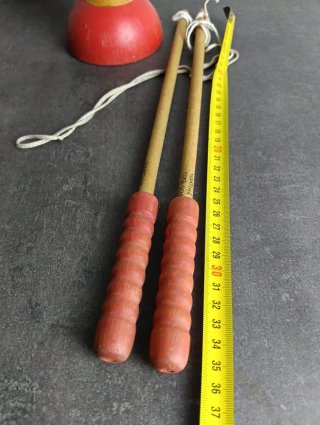 Diábolo Vintage Rojo Madera