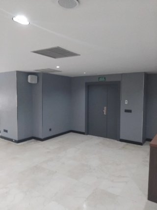 Parquet de madera y pinturas
