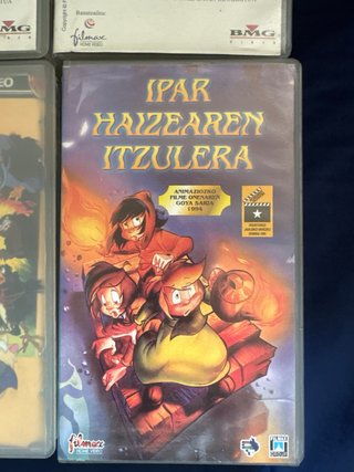4 Cintas VHS Cuentos Infantiles Euskera