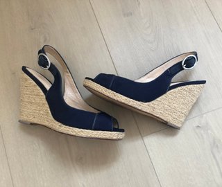 Alpargatas Massimo Dutti azul marino, talla 36