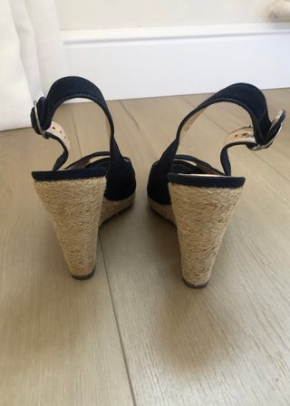 Alpargatas Massimo Dutti azul marino, talla 36