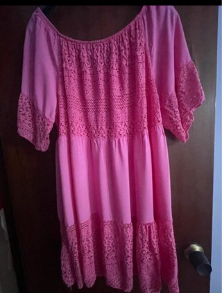 Vestido Verano Rosa Talla Única