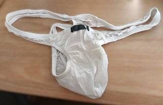 Tanga Micro Satinado Blanco Talla Única