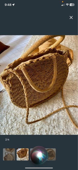 Conjunto bolso y sombrero Lefties yute