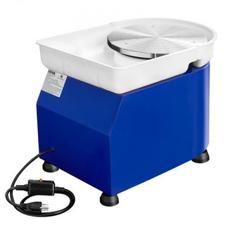 Rueda de Alfarero 27.9 cm Rueda de Cerámica con Pedal de Pie Herramientas de Esculpido Delantal 450W