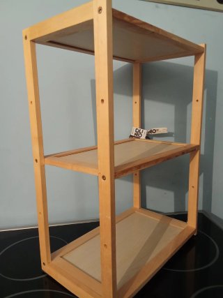 Estantería de madera 3 niveles