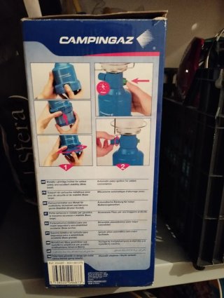 Pack Camping: Hornillo, Lamparas y Bombonas, saco