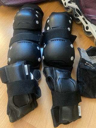Patines Oxelo + Casco + Protecciones + Bolsa