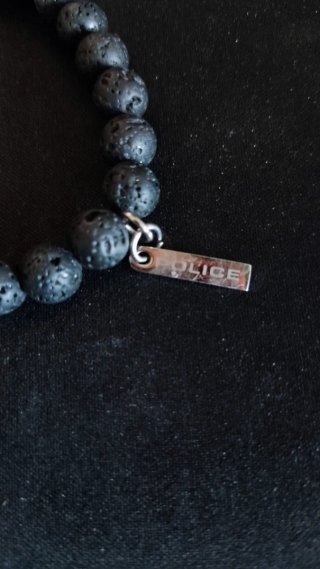 Pulsera Police Bolas Negras