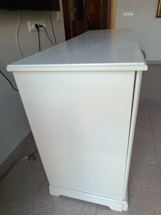 Aparador LIATORP blanco y madera