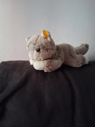 Peluche Steiff Gato Original - Botón en Oreja