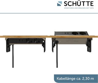 Regleta plegable SCHÜTTE 3074 para encimera