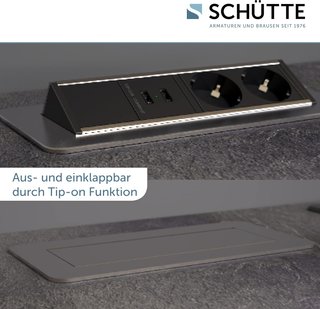 Regleta plegable SCHÜTTE 3074 para encimera