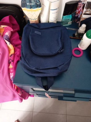 Mochila azul pequeña