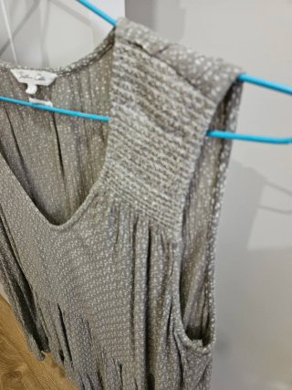 Top Southern Cotton Talla L/XL gris estampada