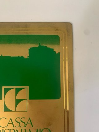 Rara Targa Cassa di Risparmio di Roma Vintage