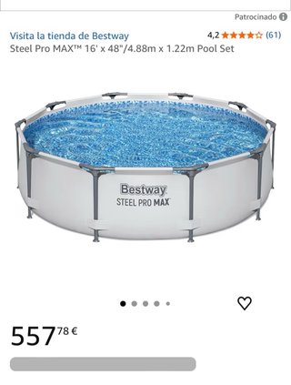 Piscina Bestway Steel Pro MAX 4.88m