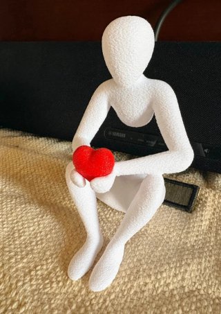 Figura Decorativa astratta Cuore love amar