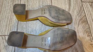 Sandalias amarillas Cortefiel,  38