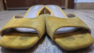 Sandalias amarillas Cortefiel,  38