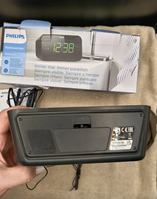 Philips Radio Despertador Digital Negro nuevo