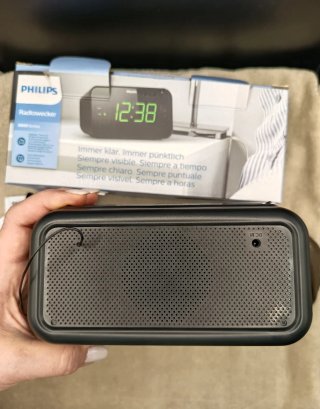 Philips Radio Despertador Digital Negro nuevo