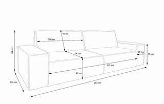 Sofá cama moderno beige