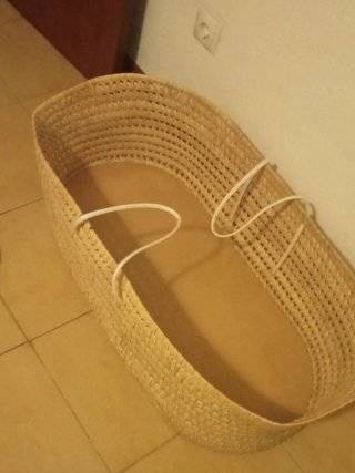 Cuna de bebé blanca