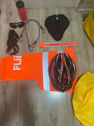 Mochila Glovo Amarilla y full kit