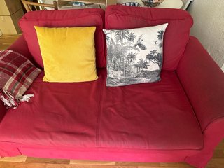 Oportunidad! Sofá Cama Ikea Rojo Desenfundable.
