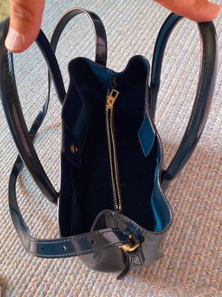 Bolso Bimba y Lola Piel Charol Azul