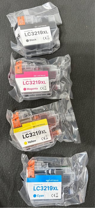 4 Cartucce Inchiostro LC3219XL Compatibili