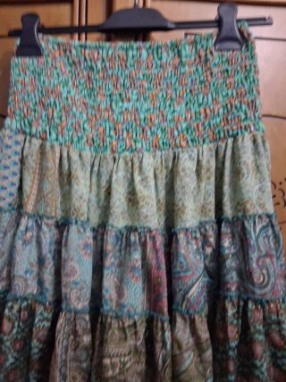 Falda Boho Multicolor Talla M