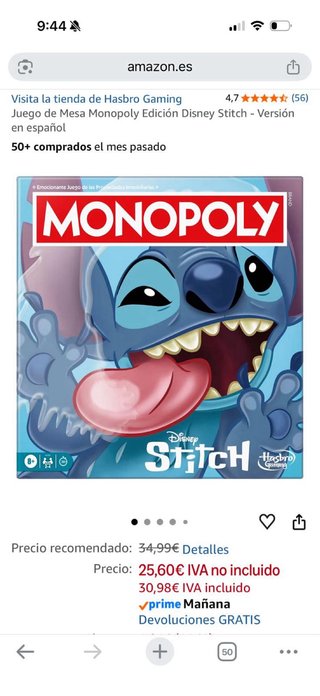 Monopoly Disney Stitch