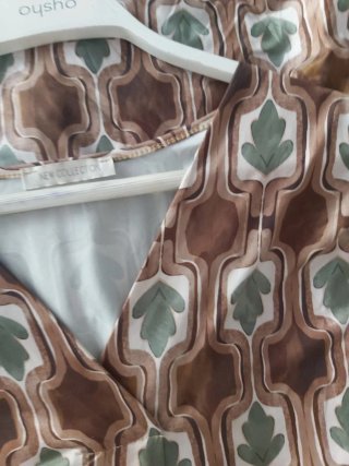Conjunto pantalón y blusa estampado